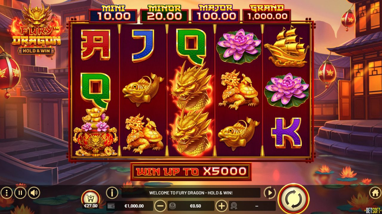 BetSoft Fury Dragon Screenshot