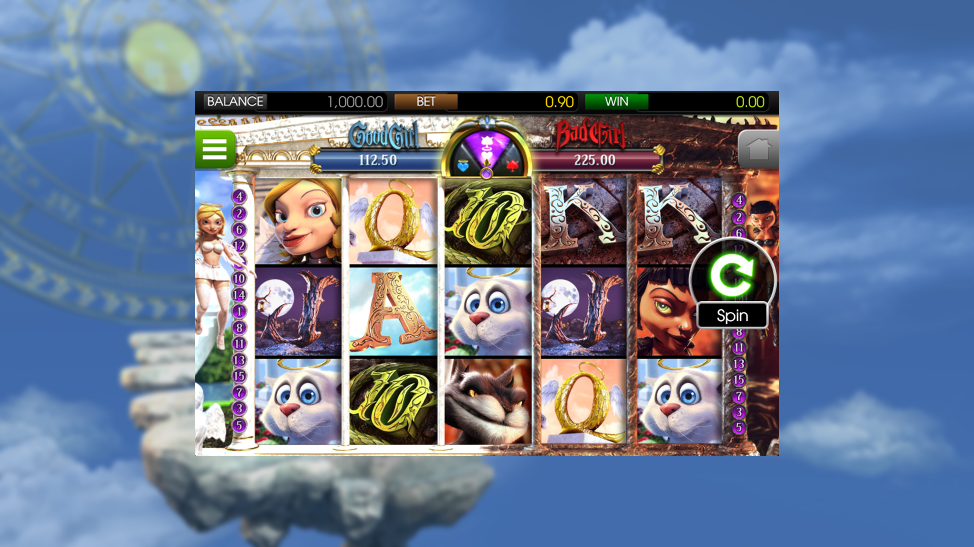 BetSoft Good Girl Bad Girl Screenshot