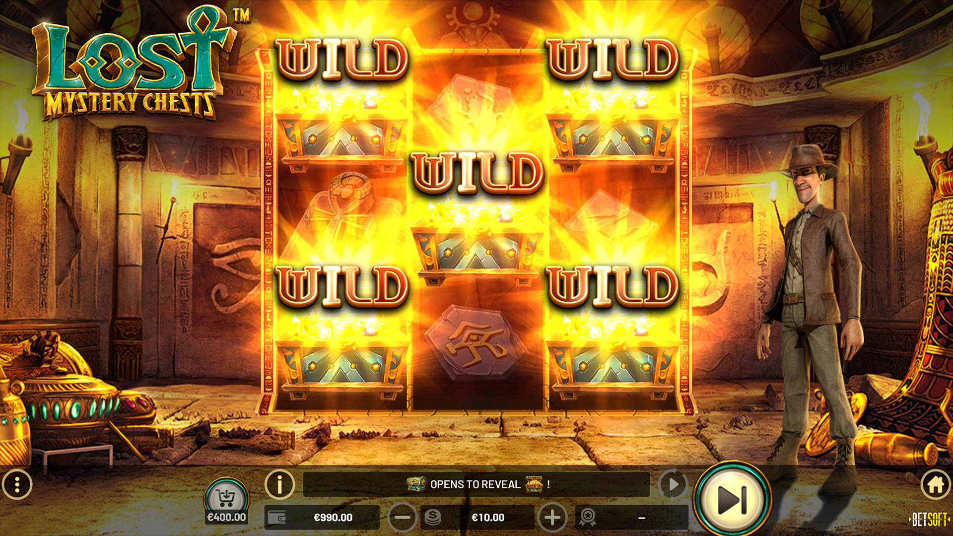 BetSoft Lost Mystery Chests Screenshot