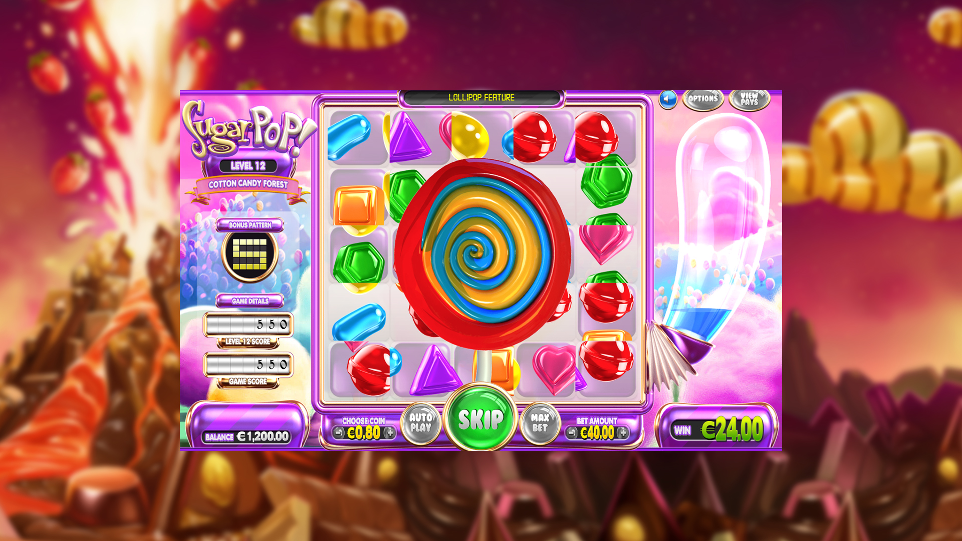 BetSoft Sugar Pop Screenshot