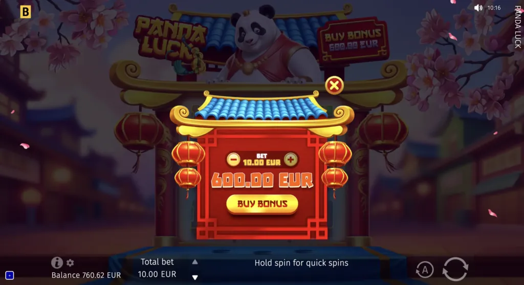 BG Panda Luck Screenshot