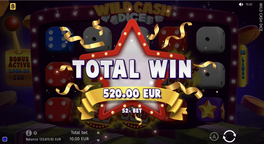 BG Wild Cash Dice Screenshot