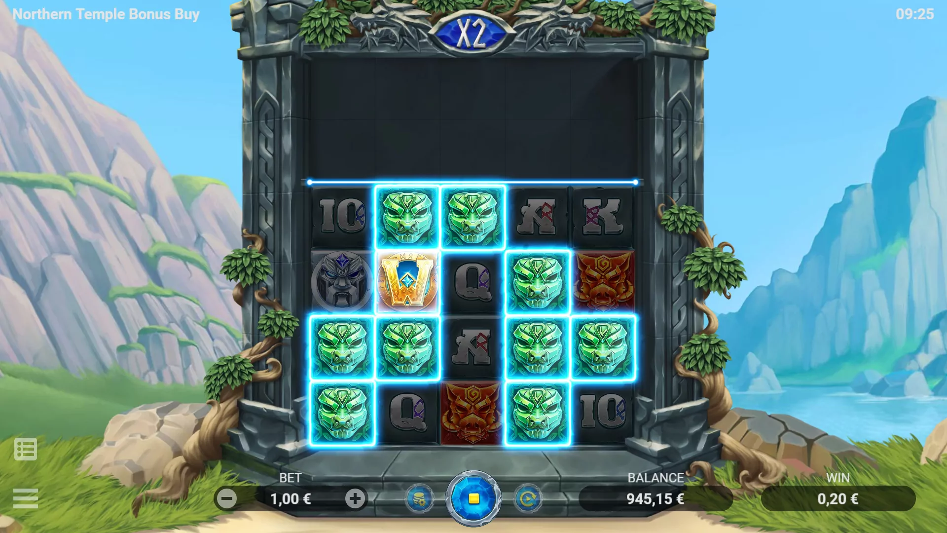 EVO Northern Temple Bonus Buy Screenshot