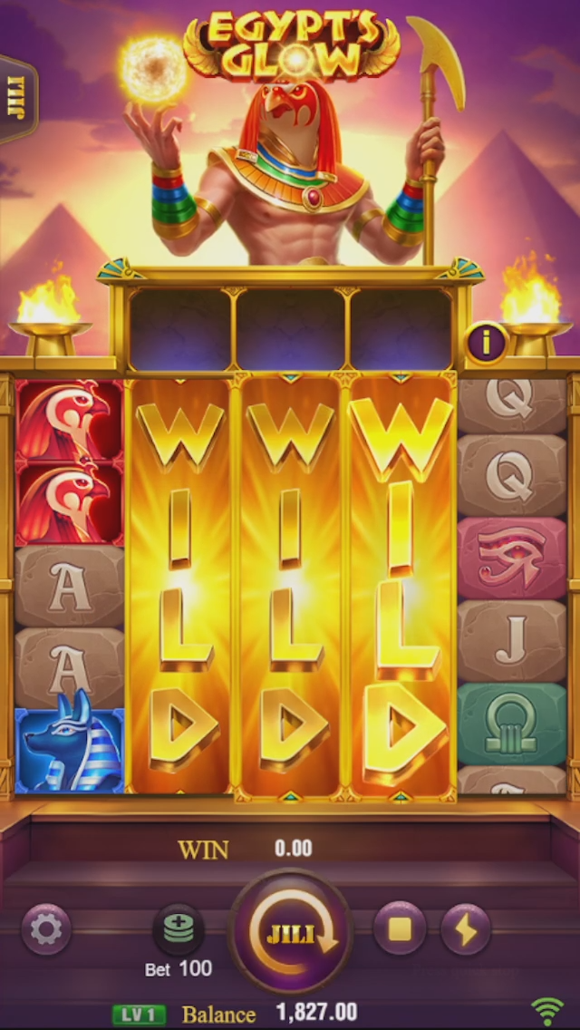 JILI Egypt's Glow Screenshot