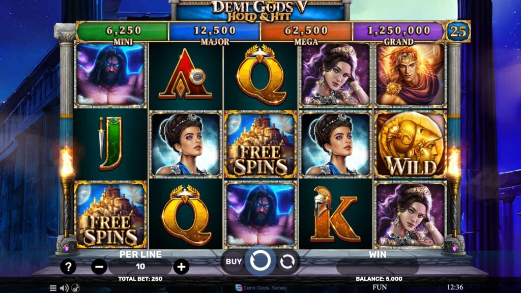 SP Demi Gods V Hold & Hit Screenshot