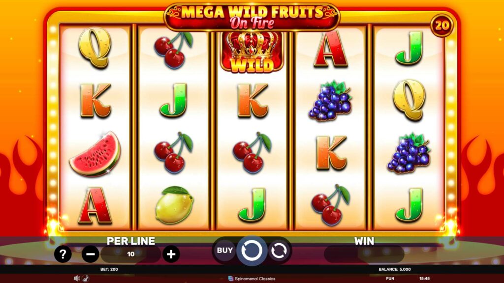 SP Mega Wild Fruits On Fire Screenshot